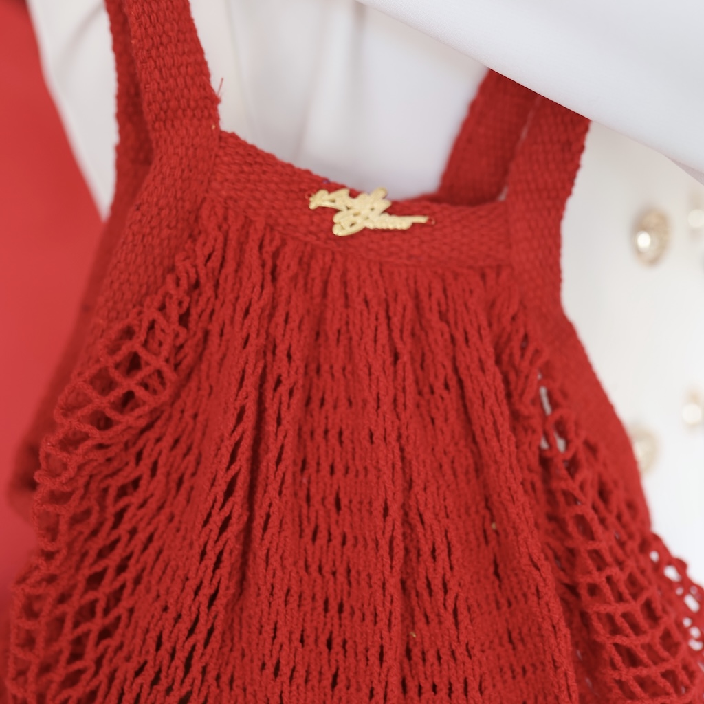 Eco Red Mesh Bag 4